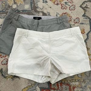 2 pairs of Jcrew 4” chino shorts.